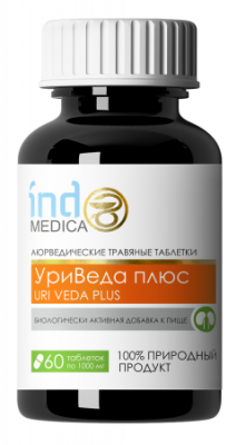 IM-11 Аюрведические травяные таблетки «УриВеда Плюс» для улучшения функции почек и мочевого пузыря, 60 шт.